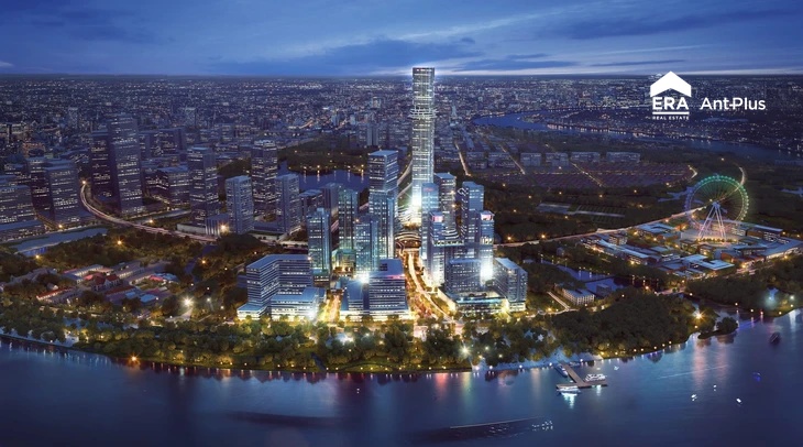Phối cảnh phân khu cao tầng tại Empire City Thủ Thiêm
