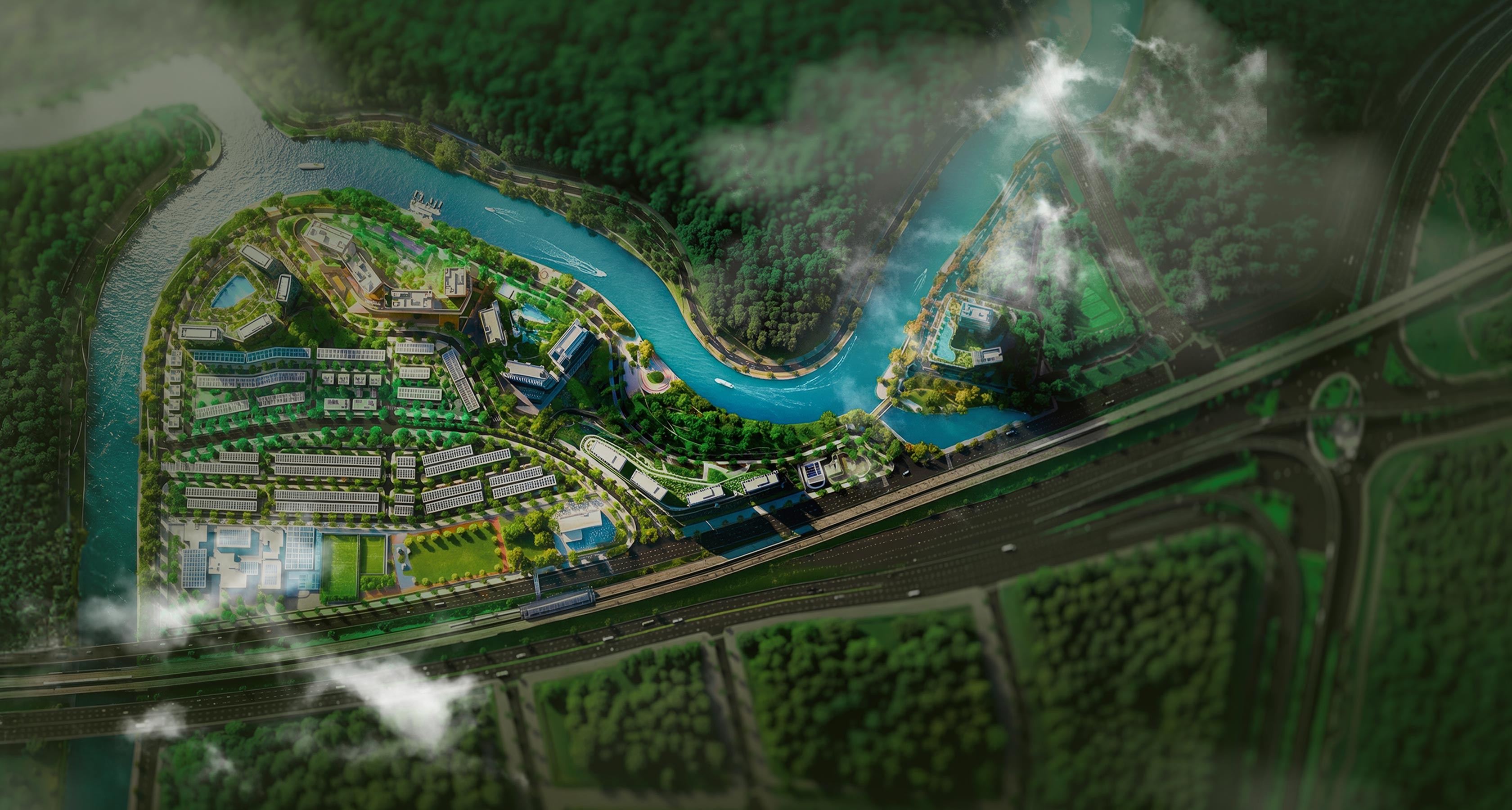 Bản đồ hệ sinh thái tiện ích Palm City Apartments