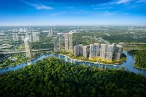Toàn cảnh Palm City Apartments ven sông tại Bình Trưng TP.HCM